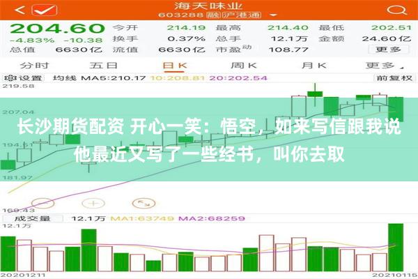 长沙期货配资 开心一笑：悟空，如来写信跟我说他最近又写了一些经书，叫你去取