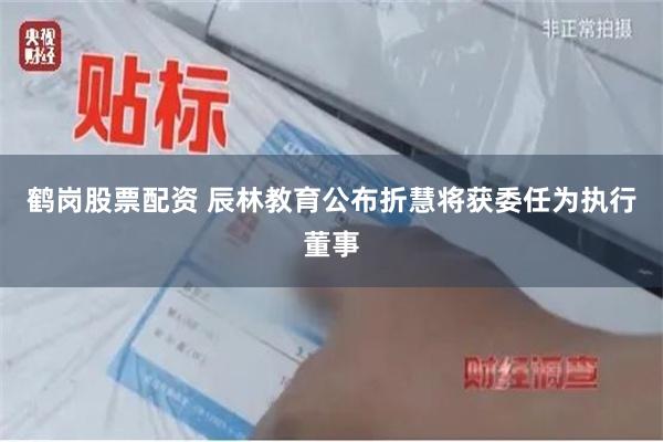 鹤岗股票配资 辰林教育公布折慧将获委任为执行董事