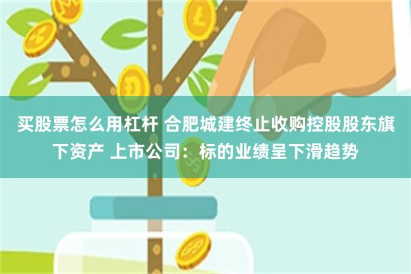 买股票怎么用杠杆 合肥城建终止收购控股股东旗下资产 上市公司：标的业绩呈下滑趋势