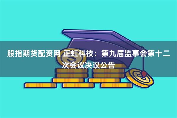 股指期货配资网 正虹科技：第九届监事会第十二次会议决议公告