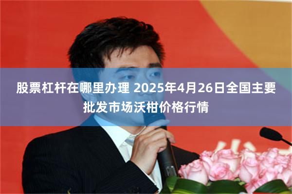 股票杠杆在哪里办理 2025年4月26日全国主要批发市场沃柑价格行情