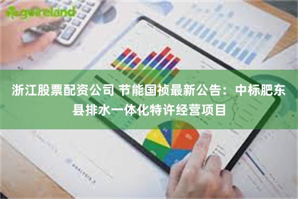 浙江股票配资公司 节能国祯最新公告：中标肥东县排水一体化特许经营项目