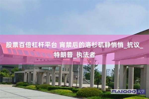 股票百倍杠杆平台 宵禁后的洛杉矶静悄悄_抗议_特朗普_执法者