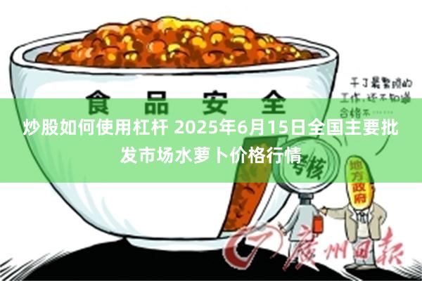 炒股如何使用杠杆 2025年6月15日全国主要批发市场水萝卜价格行情
