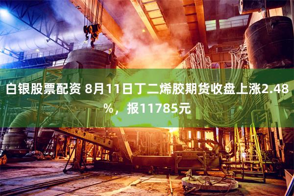 白银股票配资 8月11日丁二烯胶期货收盘上涨2.48%，报11785元