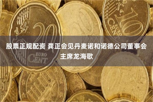 股票正规配资 龚正会见丹麦诺和诺德公司董事会主席龙海歌