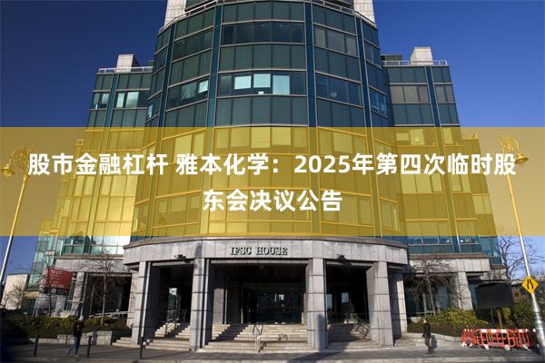 股市金融杠杆 雅本化学：2025年第四次临时股东会决议公告