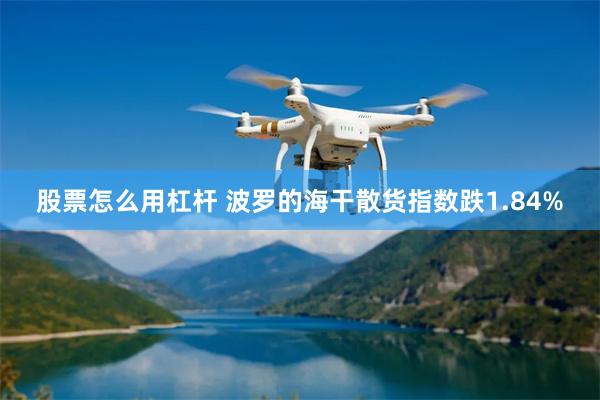 股票怎么用杠杆 波罗的海干散货指数跌1.84%