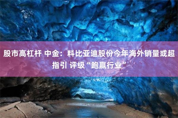 股市高杠杆 中金：料比亚迪股份今年海外销量或超指引 评级“跑赢行业”