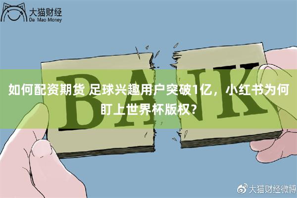 如何配资期货 足球兴趣用户突破1亿,小红书为何盯上世界杯版权?