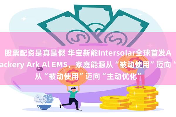 股票配资是真是假 华宝新能Intersolar全球首发AI能源管家Jackery Ark Al EMS，家庭能源从“被动使用”迈向“主动优化”