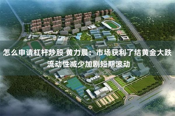怎么申请杠杆炒股 黄力晨:市场获利了结黄金大跌 流动性减少加剧短期波动