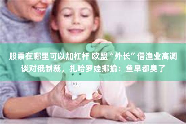 股票在哪里可以加杠杆 欧盟“外长”借渔业高调谈对俄制裁，扎哈罗娃揶揄：鱼早都臭了