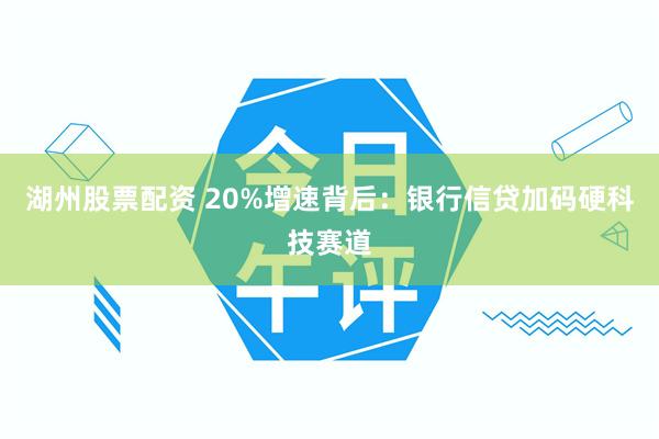 湖州股票配资 20%增速背后：银行信贷加码硬科技赛道