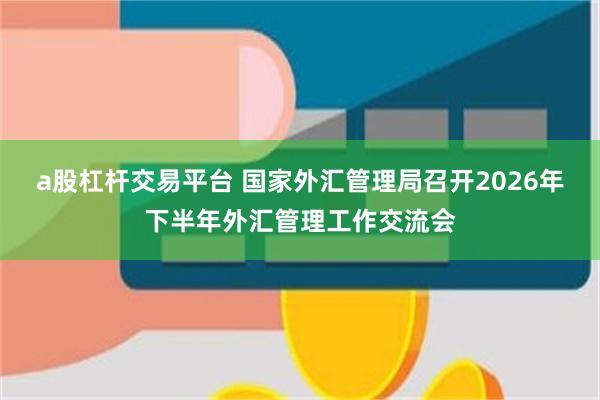 a股杠杆交易平台 国家外汇管理局召开2026年下半年外汇管理工作交流会