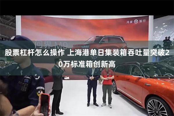 股票杠杆怎么操作 上海港单日集装箱吞吐量突破20万标准箱创新高