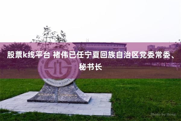 股票k线平台 褚伟已任宁夏回族自治区党委常委、秘书长