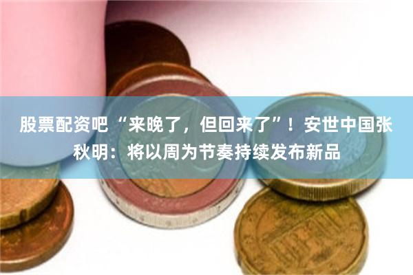 股票配资吧 “来晚了，但回来了”！安世中国张秋明：将以周为节奏持续发布新品