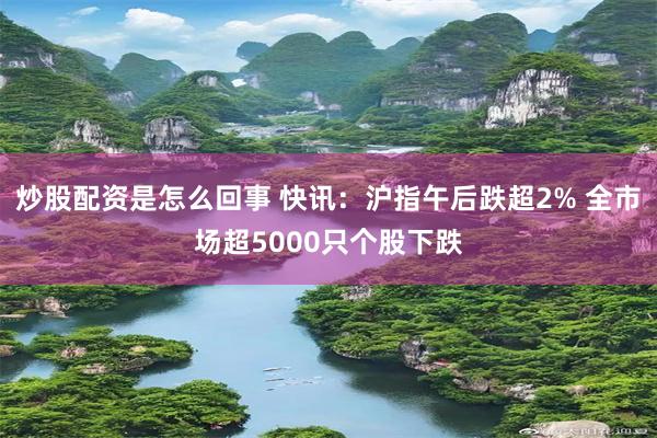 炒股配资是怎么回事 快讯：沪指午后跌超2% 全市场超5000只个股下跌